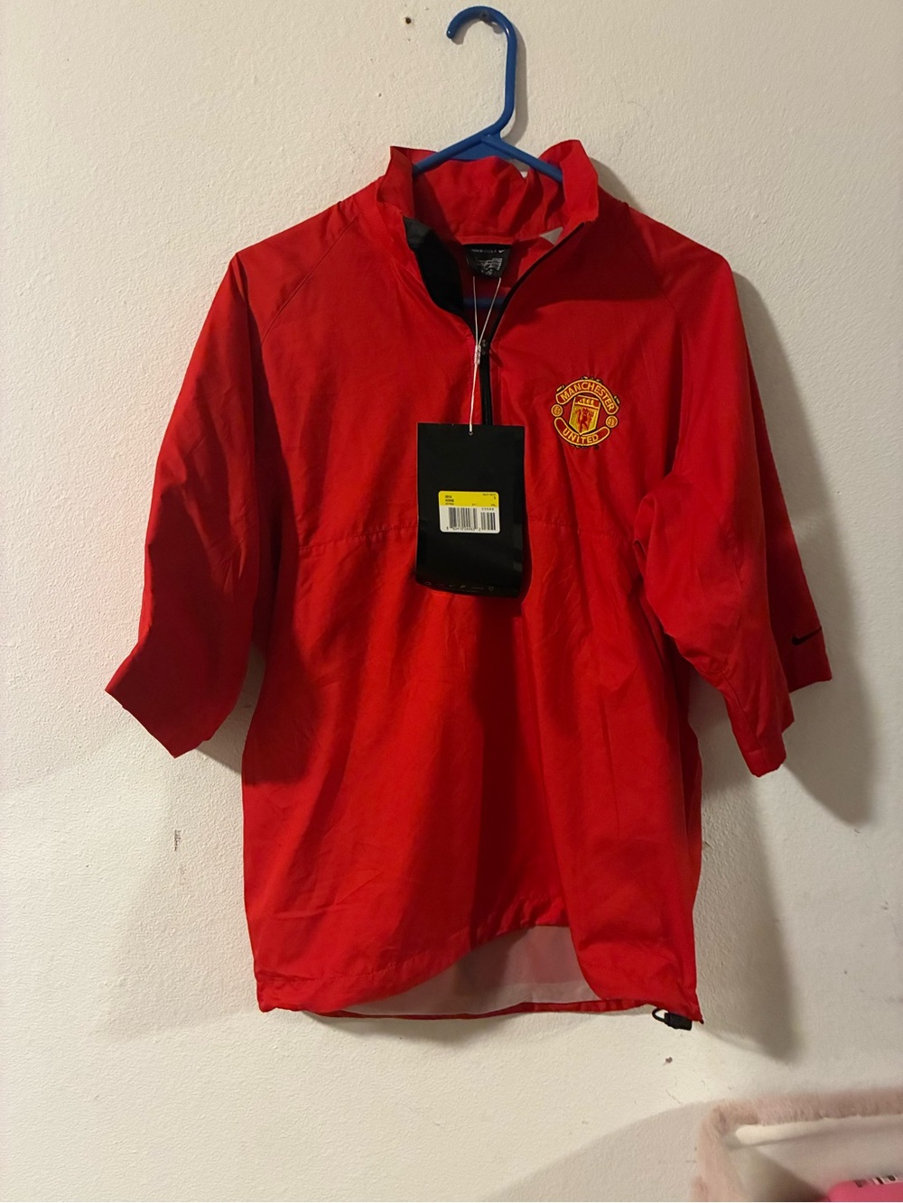 Nike Red Manchester United Quarter-Zip Pullover Nike golf